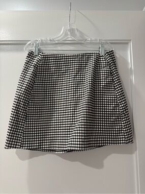 Urban Outfitters Black and White Gingham A-Line Women's Skirt